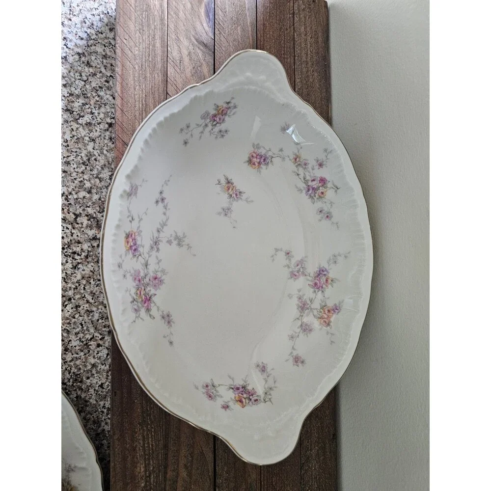 Theodore Haviland New York Oval Serving Bowl Pattern Helene 10.25 Inches